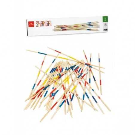 SHANGAI gioco in legno DAL NEGRO dalnegro 50 CM 41 bastoncini BAMBOO età 5+