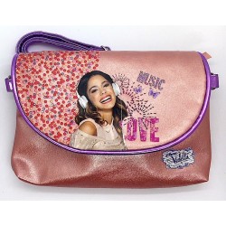 TRACOLLINA pochette BORSA TRACOLLA rosa VIOLETTA neceser REGOLABILE staccabile DISNEY bottone