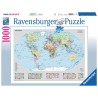 PUZZLE ravensburger MAPPAMONDO POLITICO classic 1000 pezzi 70 x 50 cm