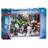 PUZZLE 100 PEZZI Ravensburger THE AVENGERS supereroi XXL Marvel 49 X 36 CM età 6+