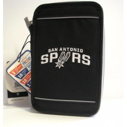 ASTUCCIO 3 zip NBA Panini SPURS accessoriato 2018 triplo NERO materiale scuola BASKET