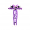 MONOPATTINO Mini Micro DELUXE mono pattino VIOLA originale 3 RUOTE TRASPARENTI età 2+