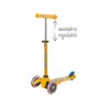 MONOPATTINO Mini Micro DELUXE ALBICOCCA APRICOT originale 3 RUOTE TRASPARENTI età 2+
