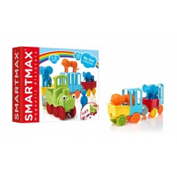 SMARTMAX my first ANIMAL TRAIN gioco magnetico COSTRUZIONI 25 pezzi TRENO ANIMALI età 18 mesi +