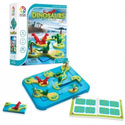 DINOSAURI isole alla deriva MYSTIC ISLANDS gioco solitario SMART GAMES educativo 80 SFIDE età 6+