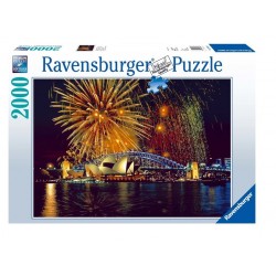 PUZZLE Ravensburger FUOCHI D'ARTIFICIO A SIDNEY 2000 pezzi FIREWORKS IN SIDNEY 98x75cm