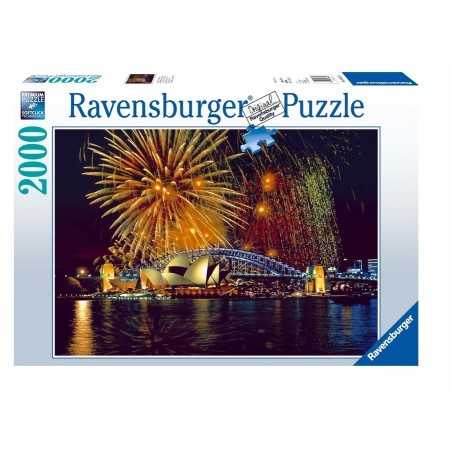 PUZZLE Ravensburger FUOCHI D'ARTIFICIO A SIDNEY 2000 pezzi FIREWORKS IN SIDNEY 98x75cm
