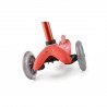 MONOPATTINO Mini Micro DELUXE ROSSO originale 3 RUOTE TRASPARENTI età 2+