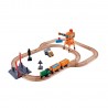 SET ferrovia PASSAGGIO A LIVELLO E GRU trenino TRENO in legno HAPE gioco E3732 età 3+