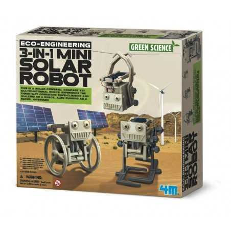 3 IN 1 MINI SOLAR ROBOT eco engineering GREEN SCIENCE solare KIT SCIENTIFICO gioco 4M età 8+
