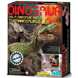 SCAVA UN FOSSILE tirannosaurus rex T REX kit set 4M scheletro di dinosauro KIDZ LABS età 8+
