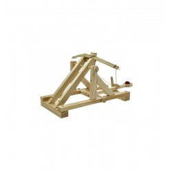 CATAPULTA ROMANA busy bee FUNZIONANTE in legno MACCHINE DA GUERRA da costruire 8+