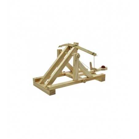 CATAPULTA ROMANA busy bee FUNZIONANTE in legno MACCHINE DA GUERRA da costruire 8+