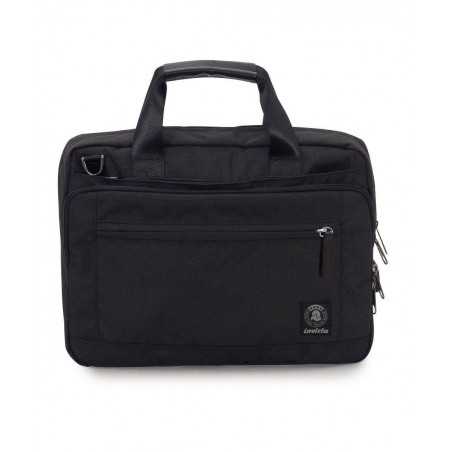 BUSINESS BAG carry on NERO invicta UFFICIO borsa CON MANICI porta computer 13"