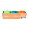 3 PALLINE SENSORIALI 100% silicone di grado alimentare SONORO tattile FAT BRAIN TOY CO grip 6 TEXTURE età 6 mesi + FAT BRAIN TOY