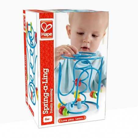 TRACCIATO SPRING A LING in metallo e legno HAPE circuito E1800 gioco LABIRINTO età 6 mesi + Hape - 1