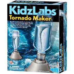 TORNADO MAKER kit scientifico KIDZLABS crea un tornado in bottiglia 4M gioco A BATTERIA età 8+ 4M - 1