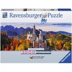 PUZZLE ravensburger CASTELLO NEUSCHWANSTEIN 1000 pezzi BAVIERA originale 50 x 70 cm
