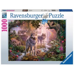 PUZZLE ravensburger LUPI D'ESTATE 1000 pezzi SUMMER WOLVES originale 50 x 70 cm