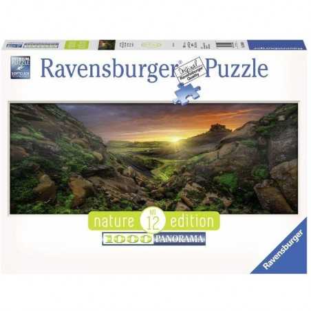 PUZZLE ravensburger SOLE SOPRA L'ISLANDA 1000 pezzi NATURE EDITION 12 originale 50 x 70 cm Ravensburger - 1