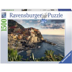 PUZZLE ravensburger VISTA DELLE CINQUE TERRE softclick 1500 PEZZI liguria 80 X 60 CM