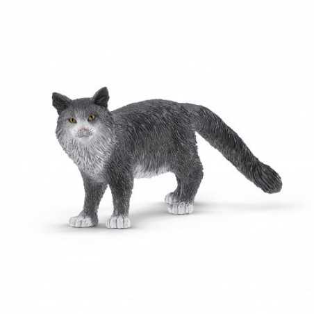GATTO MAINE COON animali in resina SCHLEICH miniature 13893 Farm World GATTI età 3+ Schleich - 1