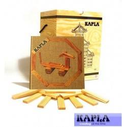 KAPLA box 280 pz. naturali e libro spunti creativi costruzioni in legno Kapla - 7