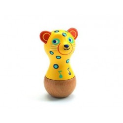 MARACAS JAGUAR ANIMAMBO giaguaro IN LEGNO E PLASTICA sonaglio DJECO gioco DJ06021 età 12 mesi + Djeco - 1