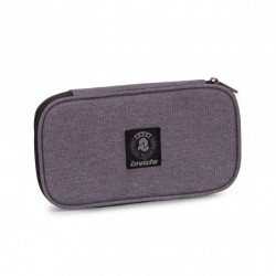 FLAT PENCIL BAG invicta PORTAPENNE con zip ASTUCCIO office GRIGIO accessori elettronici ASTUCCIO Invicta - 1