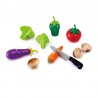 VERDURE DA ORTO 2019 garden vegetables HAPE gioco di imitazione IN LEGNO 8 pezzi E3161 età 3+ Hape - 1