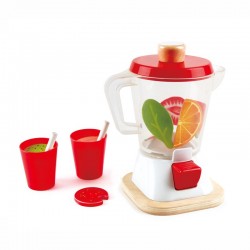 SMOOTHIE BLENDER frullatore HAPE gioco di imitazione IN LEGNO 12 pezzi E3158 frullati di frutta FRAPPE' età 3+ Hape - 1
