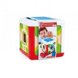 SCATOLA FORMINE shape sorting box FORME gioco HAPE incastri E0507 in plastica 5 PEZZI età 12 mesi + Hape - 1