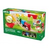 SET PRIMA FERROVIA A BATTERIA treni in legno BRIO trenino 33710 my first railway battery train set WORLD età 18 mesi + BRIO - 1