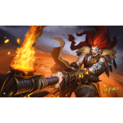 PLAYMAT per 1 giocatore FORZA BRUTA tappetino KEYFORGE asmodee GIOCO DI CARTE cm 60x35 Asmodee - 1
