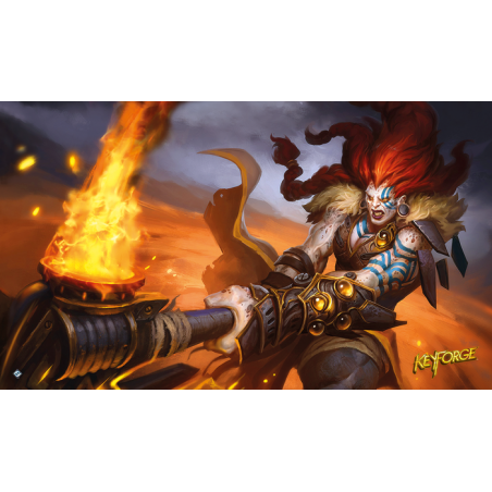 PLAYMAT per 1 giocatore FORZA BRUTA tappetino KEYFORGE asmodee GIOCO DI CARTE cm 60x35 Asmodee - 1