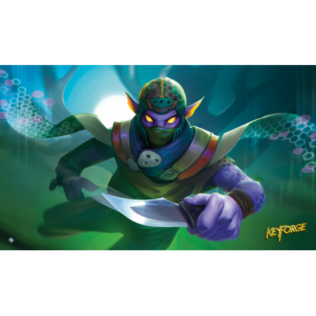 PLAYMAT per 1 giocatore COLPO DI GRAZIA tappetino KEYFORGE asmodee GIOCO DI CARTE cm 60x35 Asmodee - 1
