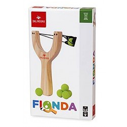 FIONDA IN LEGNO ad elastico DAL NEGRO con 6 palline morbide DAL NEGRO - 1