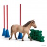 SLALOM CON PONY farm world SCHLEICH in resina 42483 ostacoli CAVALLI età 3+ Schleich - 2