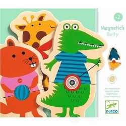 MAGNETIC BELTY in legno DJECO 24 pezzi DJ03114 gioco INCASTRI associazione CINTURE età 2+ Djeco - 1