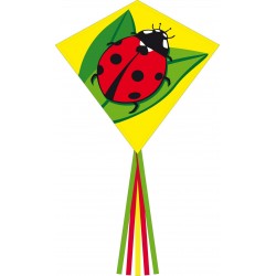 AQUILONE ready to fly EDDY LADYBUG single line kites INVENTO HQ diamond COCCINELLA codice 100069 età 5+ Invento HQ - 1