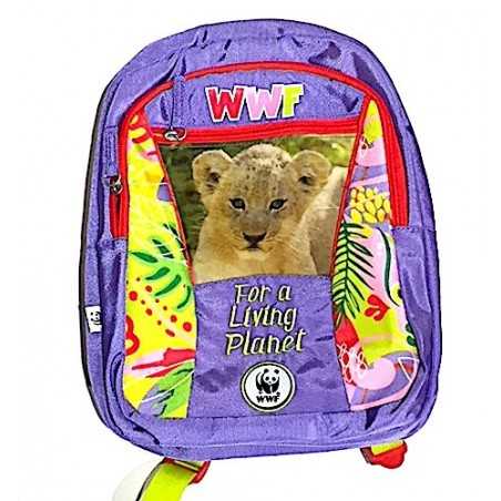ZAINO asilo WWF backpack GIRL for a living planet 2019-2020 scuola JUNGLE panini VIOLA Franco Panini Ragazzi - 1