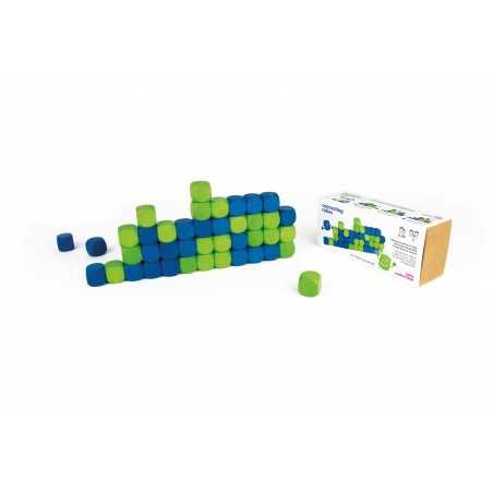 CONNECTING CUBES gioco in legno Milaniwood forza 4 made in Italy MILANIWOOD - 1
