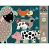 6 PUZZLE GIGANTI da 9 12 15 pezzi HONORE E I SUOI AMICI animali sagomati DJECO DJ07112 età 3+ Djeco - 1