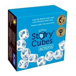 STORY CUBES AZIONI Actions Blu RORY'S gioco di dadi canta storie RACCONTA FAVOLE età 6+ Asmodee - 1