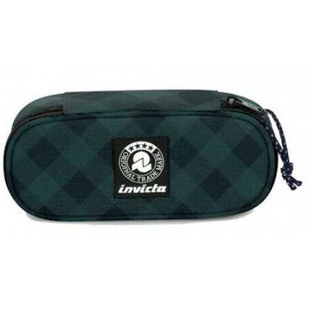 ASTUCCIO pencil bag LIP fantasy INVICTA scuola VERDE original 2019 seven PINE NEEDLE PLAID Invicta - 1