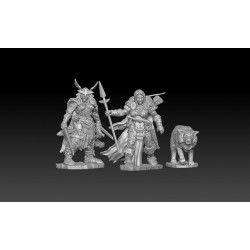 BONES IV 4 FROST GIANT RAIDERS Reaper miniature in plastica Kickstarter limited edition Reaper Miniatures - 1
