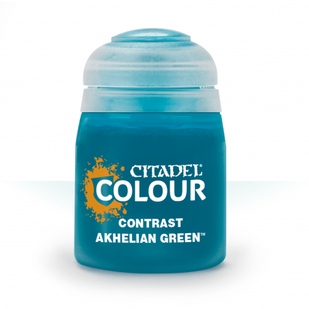 AKHELIAN GREEN colore CONTRAST citadel VERDE ACQUA base ombreggiatura lumeggiatura 18ML Games Workshop - 1