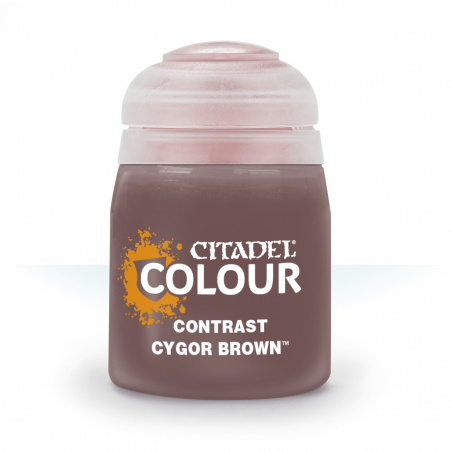 CYGOR BROWN colore CONTRAST citadel MARRONE base ombreggiatura lumeggiatura 18ML Games Workshop - 1