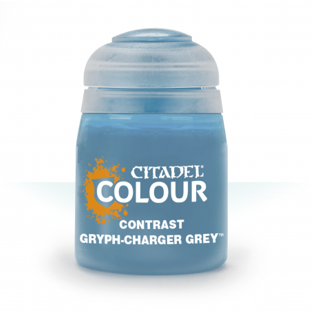 GRYPH-CHARGER GREY colore CONTRAST citadel AZZURRO base ombreggiatura lumeggiatura 18ML Games Workshop - 1