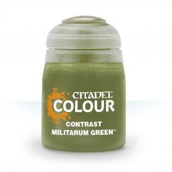 MILITARUM GREEN colore CONTRAST citadel VERDE base ombreggiatura lumeggiatura 18ML Games Workshop - 1